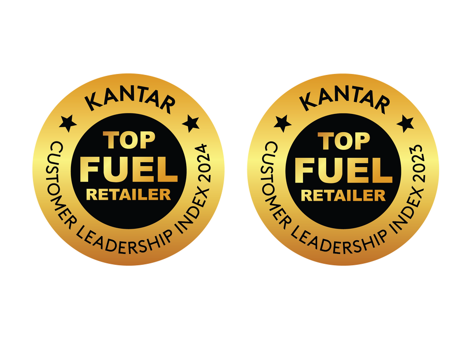 Ranked the number one fuel brand – two years in a row.